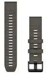 GARMIN Schnellwechsel-Armband f&uuml;r Fenix | Silikon 22 mm | Kieselgrau
