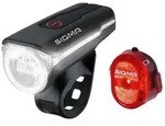 SIGMA SPORT LED Akku Set Scheinwerfer Aura 60 + R&uuml;cklicht Nugget II U