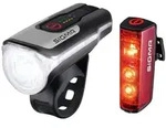 SIGMA SPORT LED Akku Set Scheinwerfer Aura 80 + R&uuml;cklicht Blaze USB m