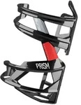 ELITE Trinkflaschenhalter Prism schwarz gl&auml;nzend | links schwarz-rot