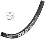 DT SWISS Felge 28" RR 411 DB asymmetric Disc 28 Loch