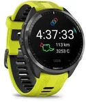 GARMIN Forerunner 965 Smartwatch | Schwarz/Carbongrau DLC Titan | Armb