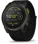 Garmin Enduro 3 Schwarz/Carbongrau DLC-Titan mit schwarzem UltraFit-Nylon-Armband -