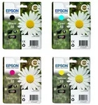 4x Original Epson 18 Tinte Patronen XP102 XP202 XP212 XP215 XP302 XP305 HOME