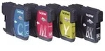4x Original Brother LC-1100 Tinte SET f&uuml;r DCP 185 383 385 387 395 585 6690 Bl...