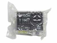 Original Epson Tinten Patrone T7607 schwarz hell für SureColor SC-P 600 Blister