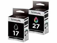 Lexmark 17+27 Tintendruckkopfpatronen schwarz/farbig hohe Kapazität (80D2952)