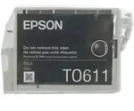 Original Epson Tinten Patrone T0611 schwarz f&uuml;r Stylus 68 88 3800 4200 4800 B...