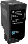 Original Lexmark Toner 74C2HCE cyan f&uuml;r CS 725