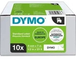 DYMO Label Band D1 2093096 9mm x 7m schwarz auf wei&szlig; 10er Pack