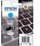 Original Epson Tinten Patrone 407 cyan f&uuml;r WorkForce Pro WF 4745
