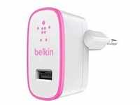 Belkin Mixit Ladeadapter Steckdose 2.1 AMP für Mobilgeräte weiß rosa