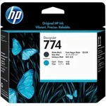 Original HP Druckkopf 774 cyan + matt schwarz P2W01A f&uuml;r DesignJet Z 6610...