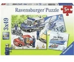 Ravensburger Polizeieinsatz 092215 3 x 49 Teile 21 x 21 cm NEU OVP