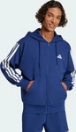 Adidas JE6341/L, Adidas Essentials 3 Stripes French Terry Full Zip Sweatshirt Blau L