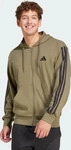 Adidas JD1875/S, Adidas Essentials 3 Stripes French Terry Full Zip Sweatshirt Gr&uuml;n S