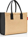Reisenthel RST.DN7078, Reisenthel Daily Shopper Shopper Bag Beige Raffia Black