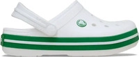 Crocs 207005-1WH-C9, Crocs Band T Clogs Wei&szlig; EU 25-26 Kinder White / Green Ivy
