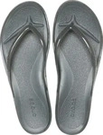 Crocs 212014-0SD-W9, Crocs Miami Round Toe Flip Flops Blau EU 39-40 Frau Carbon Jelly