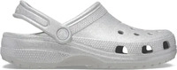 Crocs 205942-0IC-M4/W6, Crocs Classic Glitter Clogs Silber EU 36-37 Silver Glitter