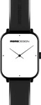Momo Design BTMOMOWATCHSK, Momo Design Stealth Rectangular Smartwatch Schwarz...