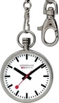 Mondaine M660.30316.11SBB, Mondaine Pocket Watch Silber 43 mm Mann White / Snake
