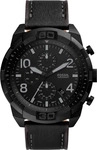 Fossil FS5874, Fossil Fs5874 42mm 5atm Quartz Analogical Watch Schwarz Mann Black /