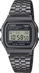 Casio A158WETB-1AEF, Casio A158wetb-1aef Watch Schwarz Black / Black