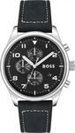 Boss 1513987, Boss 1513987 5atm 44mm Watch Silber Mann Black / Mineral