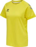 Hummel 207397-5269-S, Hummel Lead Poly Kurzarm-t-shirt Blazing Yellow Frau