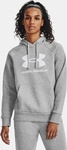 Under Armour 1379501-012-MD, Under Armour Rival Fleece Big Logo Hoodie Grau M Frau