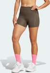 Adidas IK5480/XL, Adidas Optime 4'' Raw Cut Hem Short Leggings Braun XL Frau...