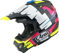 Arai 185-0338-03, Arai Mx-v Evo Battle Off-road Helmet Mehrfarbig M Yellow