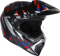 Agv 21183B5001-005-XS, Agv Ax9 Steppa E2206 Mplk Full Face Helmet Schwarz XS Carbon /