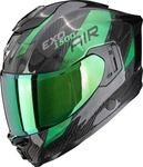 Scorpion 115-483-69-L, Scorpion Exo-1500 Carbon Air Platted Full Face Helmet Schwarz