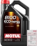 Motul 102794, Motul 8100 Eco-nergy 0w30 Car 5l Motor Oil Durchsichtig Black
