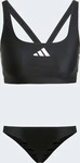 Adidas JP0147/46, Adidas 3 Stripes V Back Bikini Schwarz 46 Frau Black / White