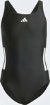 Adidas JN6577/104, Adidas 3 Stripes C Back Swimsuit Schwarz 3-4 Years M&auml;dchen Black