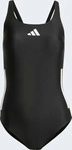 Adidas JN8118/32, Adidas 3 Stripes C Back Swimsuit Schwarz 32 Frau Black / White