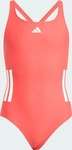 Adidas JX2309/128, Adidas 3 Stripes C-back Swimsuit Orange 7-8 Years M&auml;dchen Semi