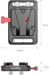 SmallRig 2987 Mini V-Mount Battery Plate Batterieadapter-Platte