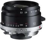 Voigtl&auml;nder 50 mm 1:2,2 Color-Skopar VM-Mount Schwarz