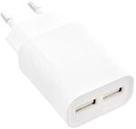 InLine USB Ladeger&auml;t Duo Weiss Netzteil 2-Fach