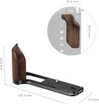 SmallRig 5266 L-Shape Mount Plate mit Wooden Handle f&uuml;r Fujifilm GFX100RF...