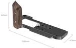 SmallRig 5260 L-f&ouml;rmige Montageplatte mit Holzgriff f&uuml;r Fujifilm X-M5 Schwarz