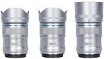 Sirui 23 mm + 33 mm + 56 mm 1:1,2 Sniper AF Kit Sony E-Mount Silber Metall
