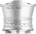 TTArtisan 7,5 mm 1:2,0 Fisheye Silber Nikon Z