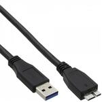 InLine USB 3.0 A an Micro-B Kabel 1m Schwarz