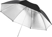 Walimex pro Reflexschirm schwarz/silber 2-lagig, 109 cm