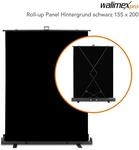 Walimex pro Roll-up Panel Hintergrund schwarz 155x200